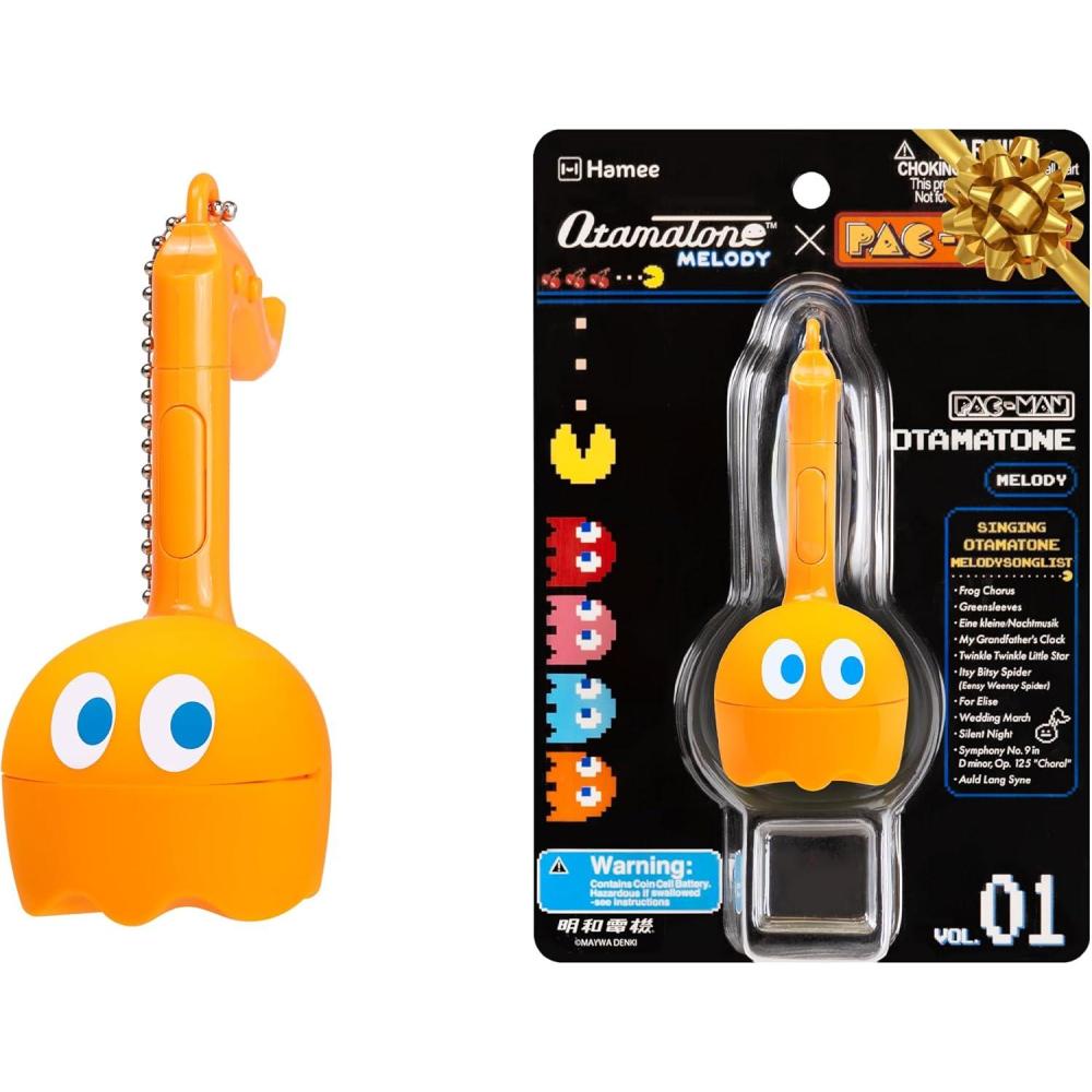 image:imageOtamatone Melody Original PACMan Electronic Portable Music Toy Player Synthesizer from Japan by Maywa Denki Officially Licensed Merchandise with English Instructions Keychain Accessory InkyClyde
