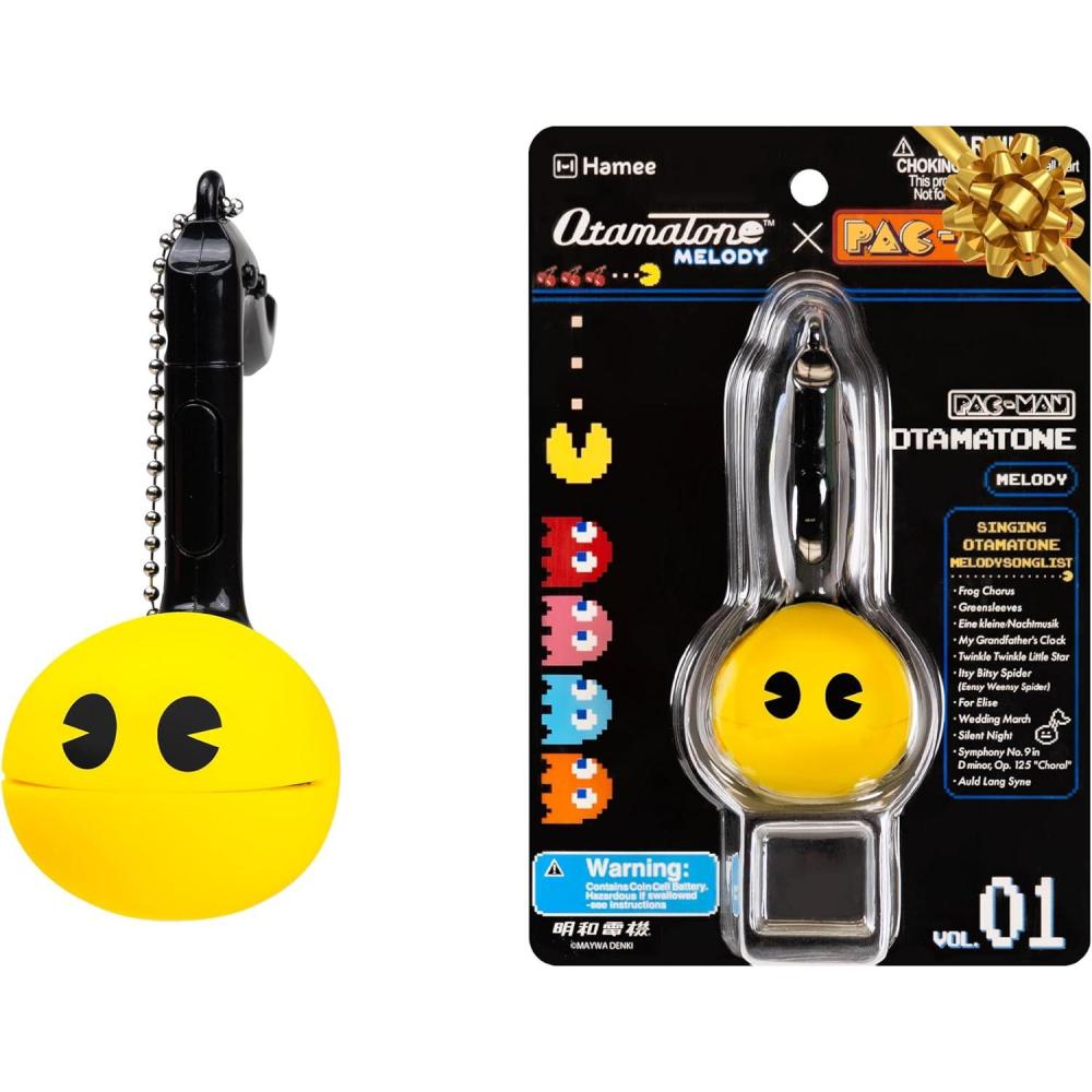 image:imageOtamatone Melody Original PACMan Electronic Portable Music Toy Player Synthesizer from Japan by Maywa Denki Officially Licensed Merchandise with English Instructions Keychain Accessory InkyPacman