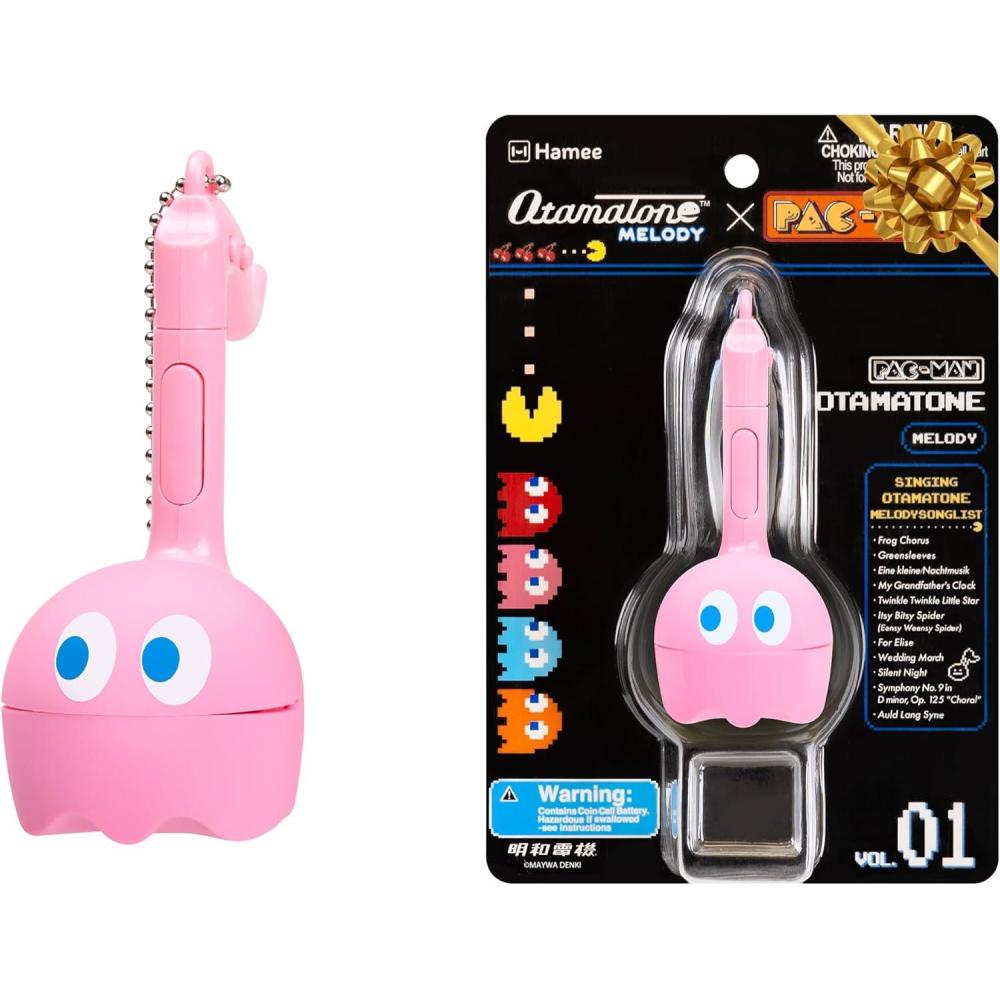 image:imageOtamatone Melody Original PACMan Electronic Portable Music Toy Player Synthesizer from Japan by Maywa Denki Officially Licensed Merchandise with English Instructions Keychain Accessory InkyPinky