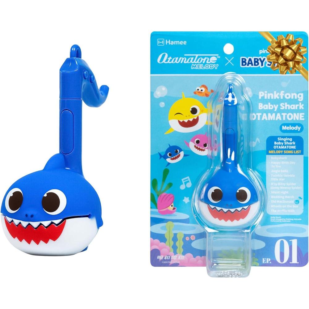 image:imageOtamatone Melody Special Baby Shark Edition Portable Mini Size Electronic Keychain Musical from Japan by Maywa Denki English Instructions Mommy SharkDaddy Shark