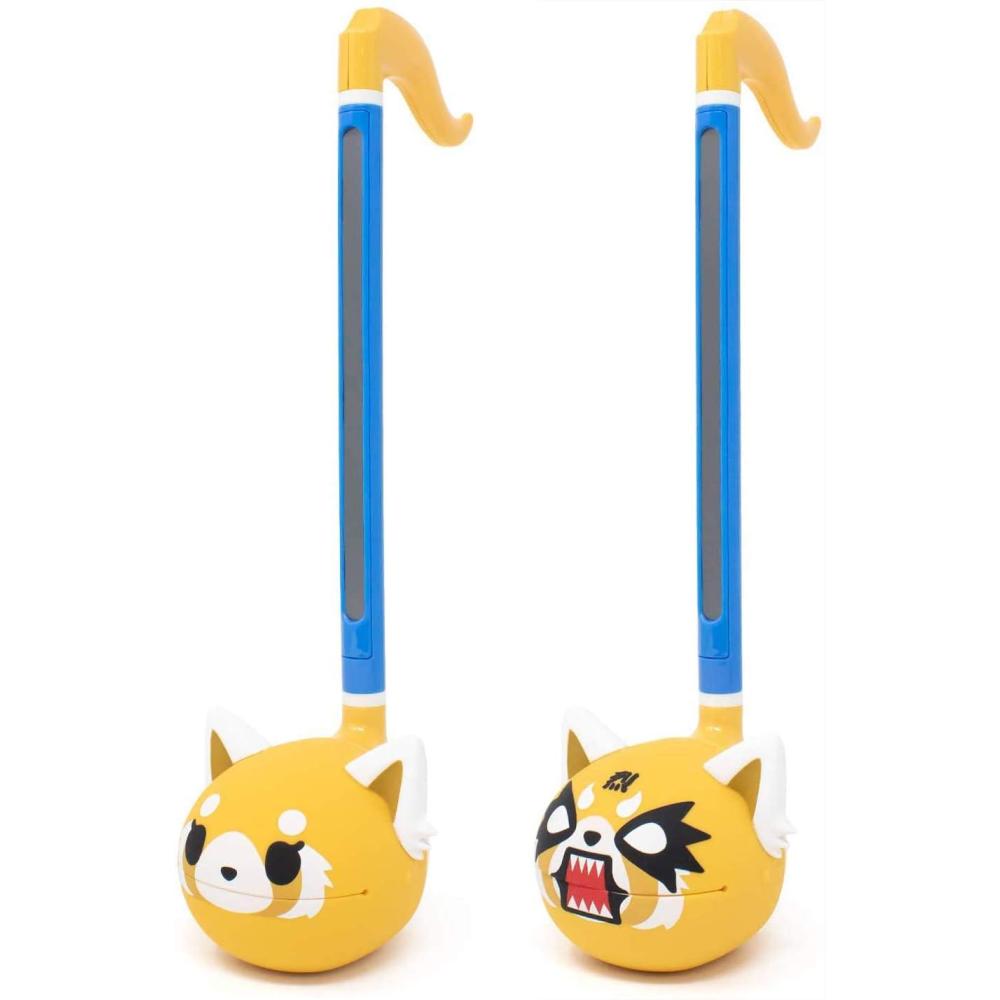 image:imageSpecial Edition Sanrio Otamatone 2 Pc Set Aggretsuko Sweet Rage Fun Electronic Musical Toy Instrument by Maywa Denki Official Licensed Includes Song Sheet and English Instructions