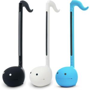 Otamatone Japanese Electronic Musical Instrument Portable Music Synthesizer from Japan by Maywa Denki Studio Award Winning Educational Fun Gift for Children, Teens & Adults – Unicorn(Black  White  Blue Set)