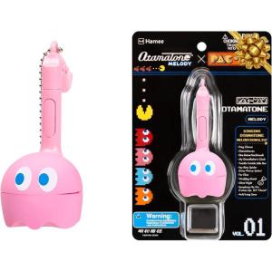 Otamatone Melody Original PAC-Man Electronic Portable Music Toy Player Synthesizer from Japan by Maywa Denki Officially Licensed Merchandise with English Instructions Keychain Accessory – Inky(Pinky)