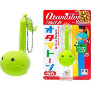 Otamatone Melody Series Japanese Electronic [Mini Size] Musical Toy [11 Pre-Programmed Songs] Portable Synthesizer from Japan by Maywa Denki [English Instruction], Red(Lime)