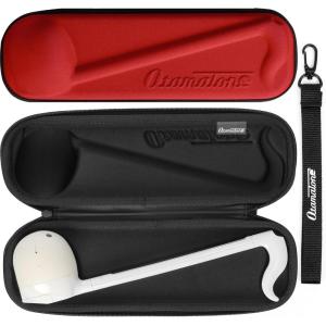 Otamatone Official Slim Case (Regular – 10.7 inch) Musical Instrument Toy Synthesizer Hard Shell Cover, Smooth Fitted Protective Interior with Official Logo Strap (Blue)(Red)