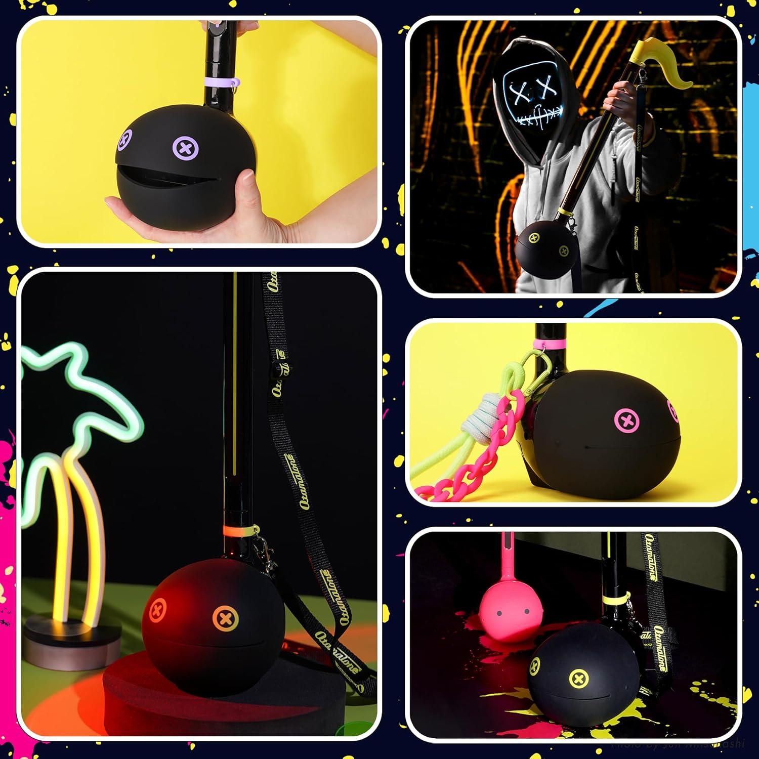 image:imageOtamatone Deluxe Electronic Musical Instrument for Adults Portable Synthesizer Digital Electric Music from Japan by Maywa Denki Cool Stuff Gifts Monster Lime Green English ManualPink