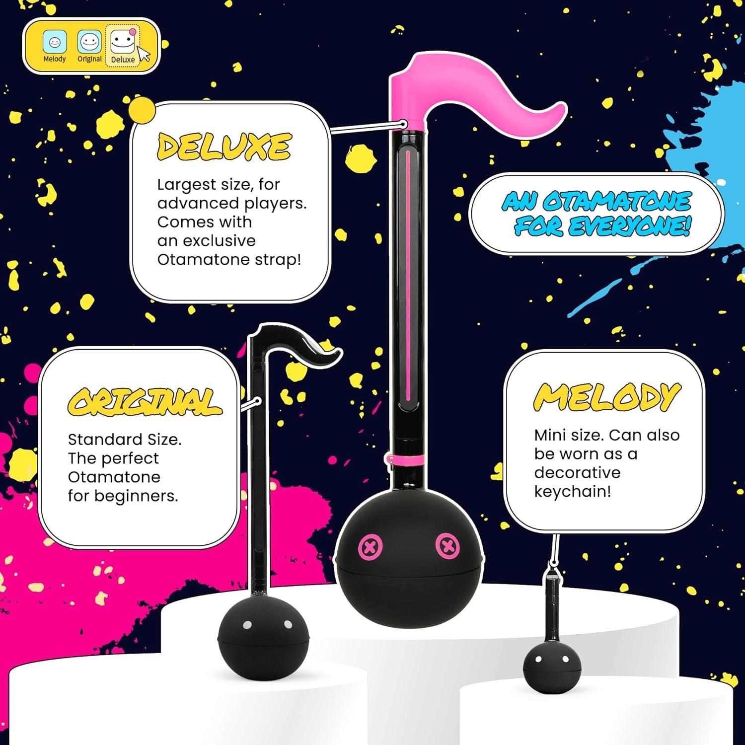 image:imageOtamatone Deluxe Electronic Musical Instrument for Adults Portable Synthesizer Digital Electric Music from Japan by Maywa Denki Cool Stuff Gifts Monster Lime Green English ManualPink