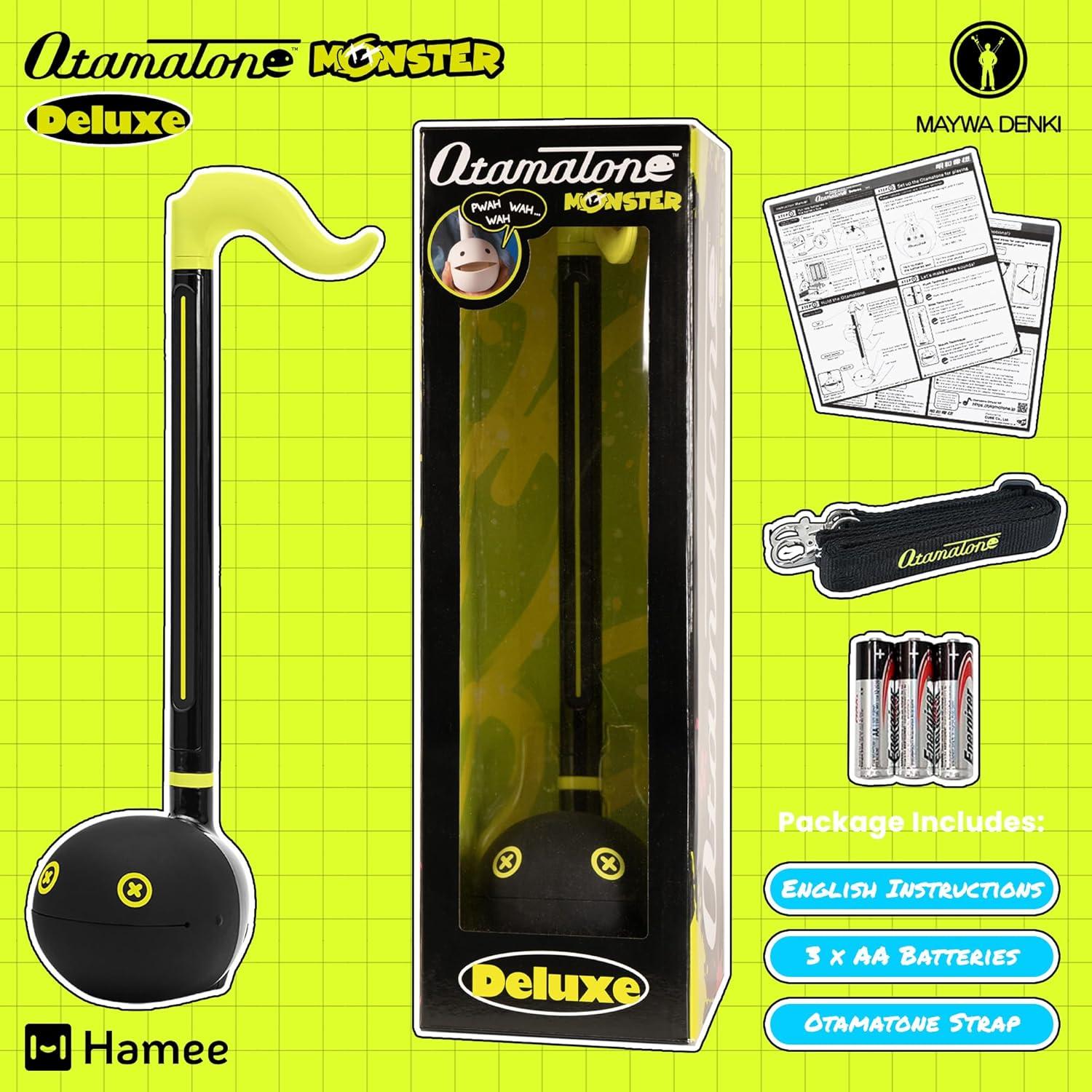 image:imageOtamatone Deluxe Electronic Musical Instrument for Adults Portable Synthesizer Digital Electric Music from Japan by Maywa Denki Cool Stuff Gifts Monster Lime Green English ManualLime Green