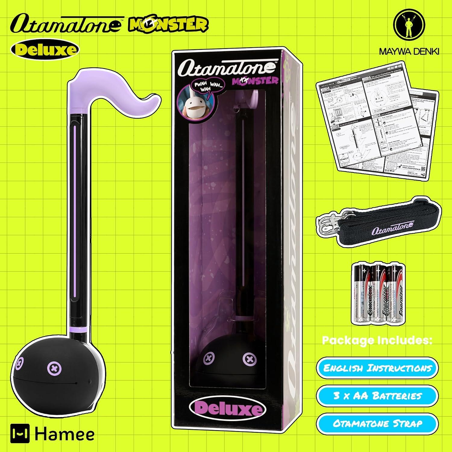 image:imageOtamatone Deluxe Electronic Musical Instrument for Adults Portable Synthesizer Digital Electric Music from Japan by Maywa Denki Cool Stuff Gifts Monster Lime Green English ManualViolet