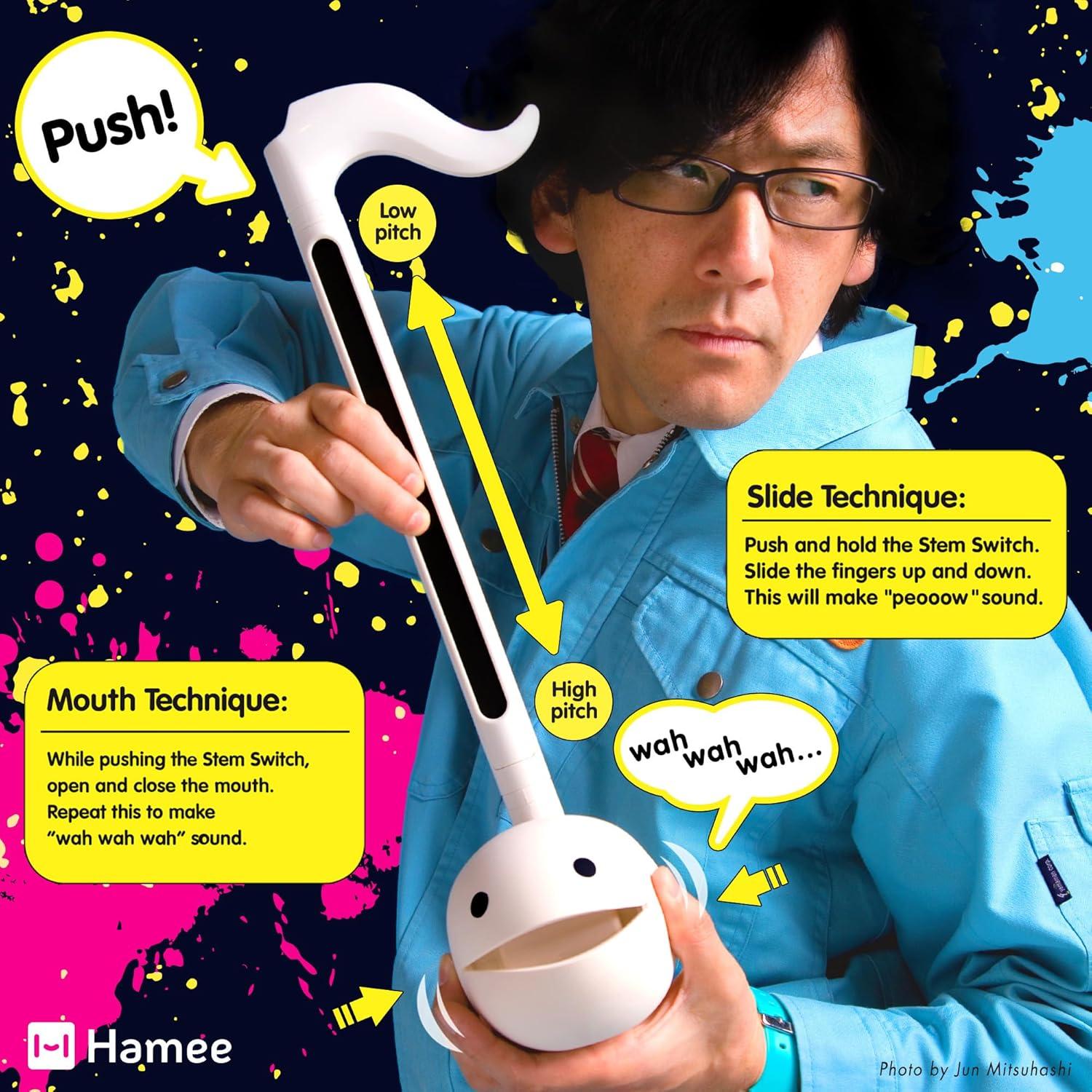 image:imageOtamatone Deluxe Electronic Musical Instrument for Adults Portable Synthesizer Digital Electric Music from Japan by Maywa Denki Cool Stuff Gifts Monster Lime Green English ManualLime Green
