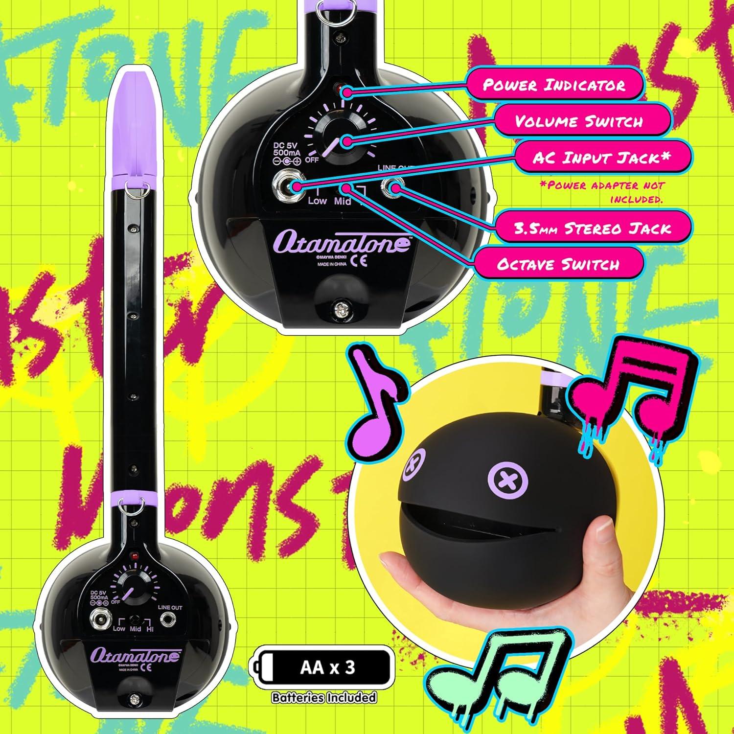 image:imageOtamatone Deluxe Electronic Musical Instrument for Adults Portable Synthesizer Digital Electric Music from Japan by Maywa Denki Cool Stuff Gifts Monster Lime Green English ManualViolet