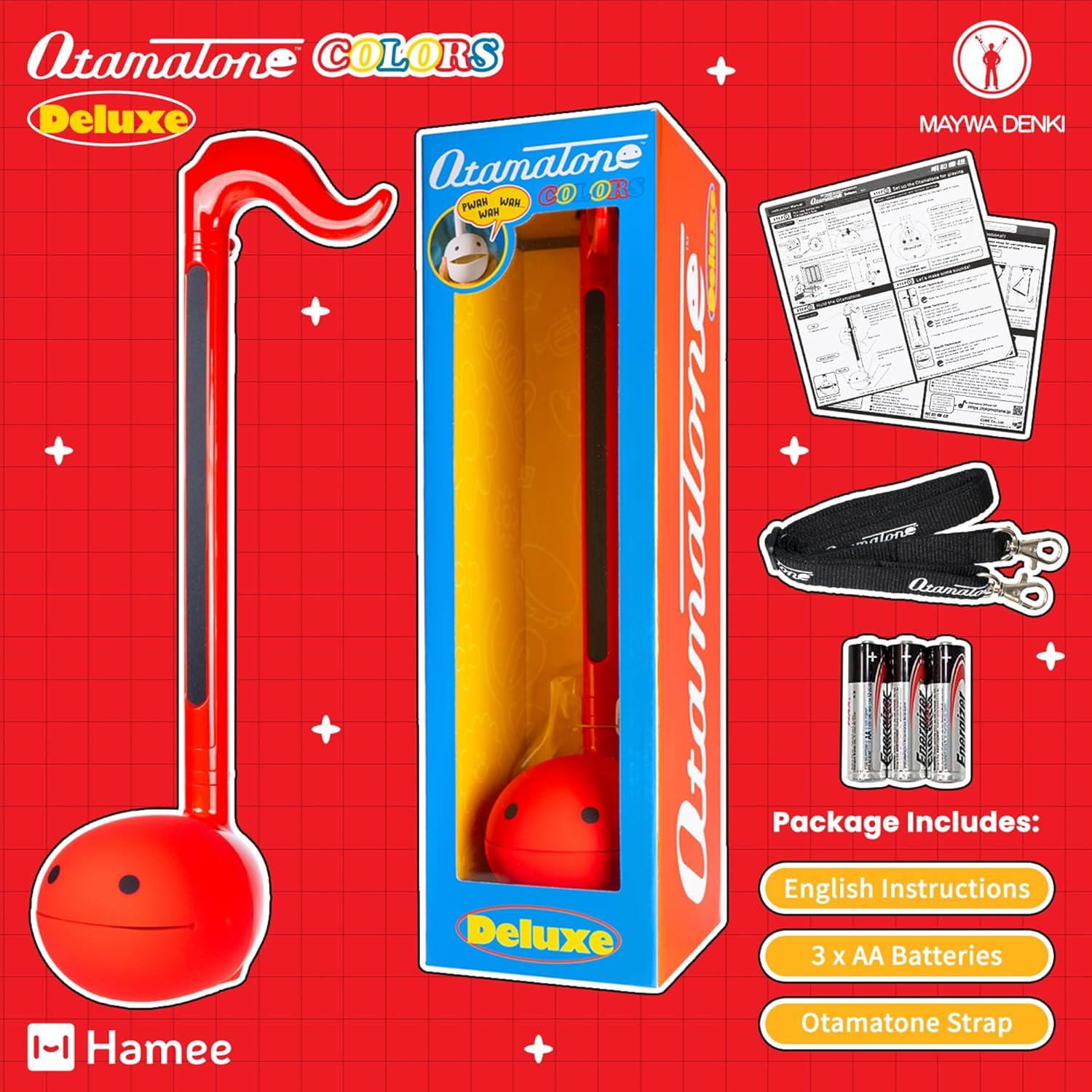 image:imageOtamatone Deluxe Electronic Musical Instrument for Adults Portable Synthesizer Digital Electric Music from Japan by CubeMaywa Denki Cool Stuff Gifts Red English ManualRed Deluxe