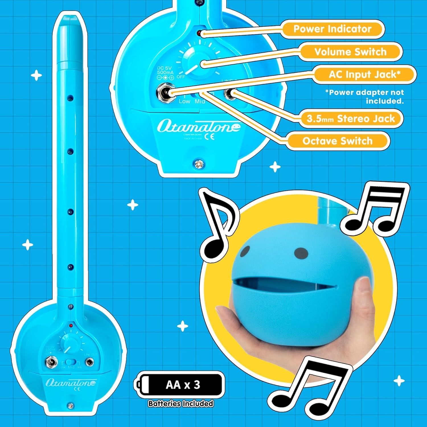 image:imageOtamatone Deluxe Electronic Musical Instrument for Adults Portable Synthesizer Digital Electric Music from Japan by CubeMaywa Denki Cool Stuff Gifts Red English ManualBlue Deluxe