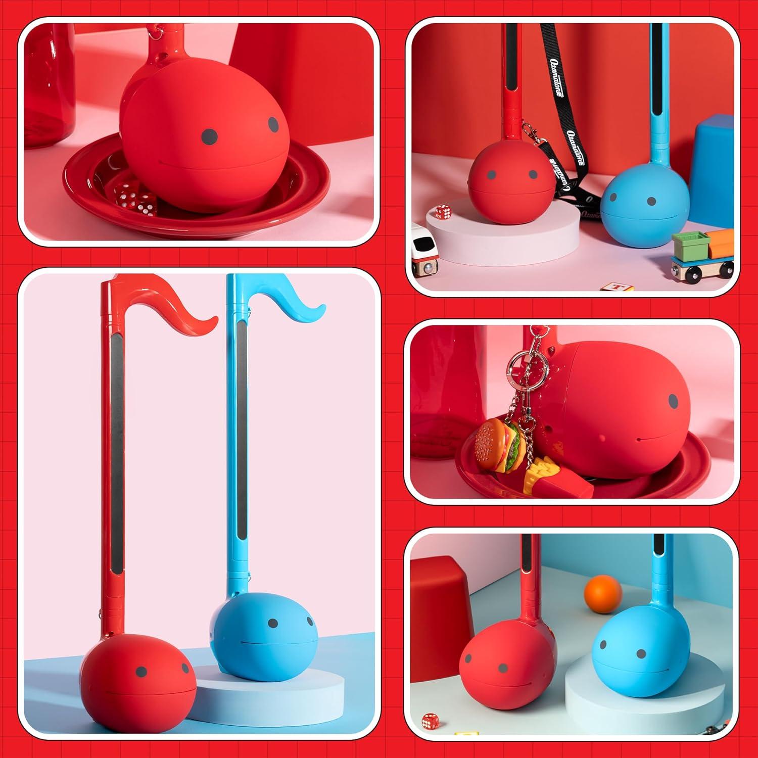 image:imageOtamatone Deluxe Electronic Musical Instrument for Adults Portable Synthesizer Digital Electric Music from Japan by CubeMaywa Denki Cool Stuff Gifts Red English ManualRed Deluxe