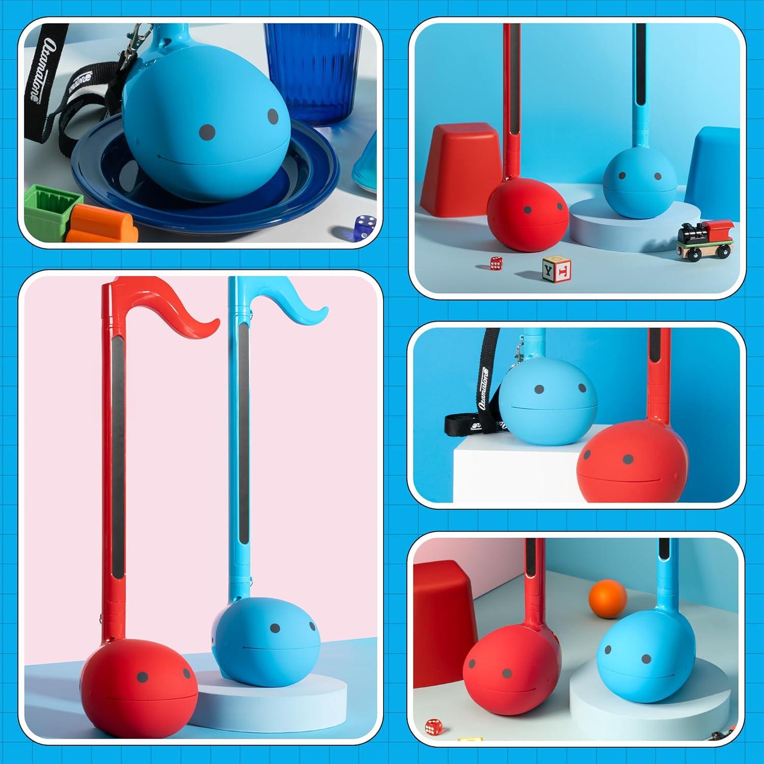 image:imageOtamatone Deluxe Electronic Musical Instrument for Adults Portable Synthesizer Digital Electric Music from Japan by CubeMaywa Denki Cool Stuff Gifts Red English ManualBlue Deluxe