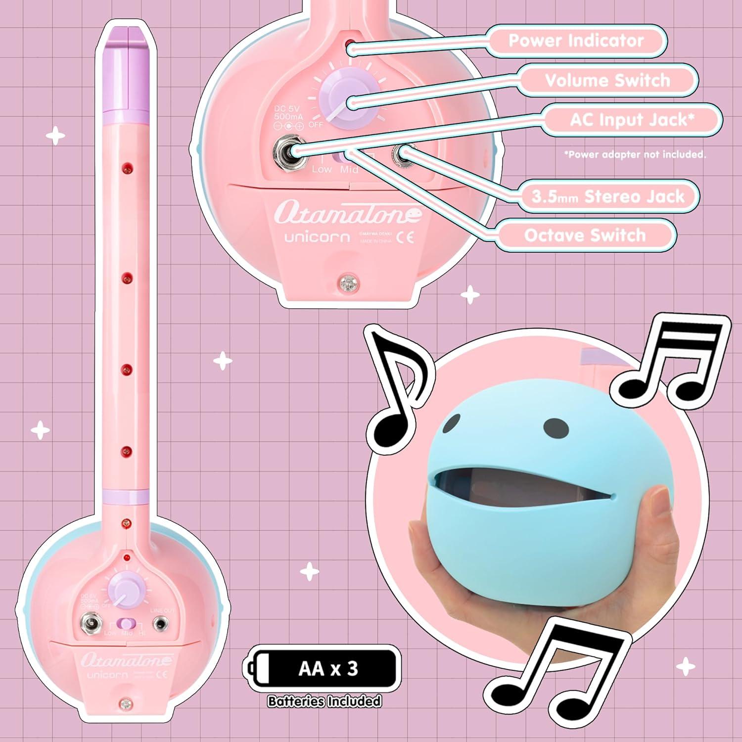 image:imageOtamatone Deluxe Electronic Musical Instrument for Adults Portable Synthesizer Digital Electric Music from Japan by CubeMaywa Denki Cool Stuff Gifts Red English ManualUnicorn Deluxe