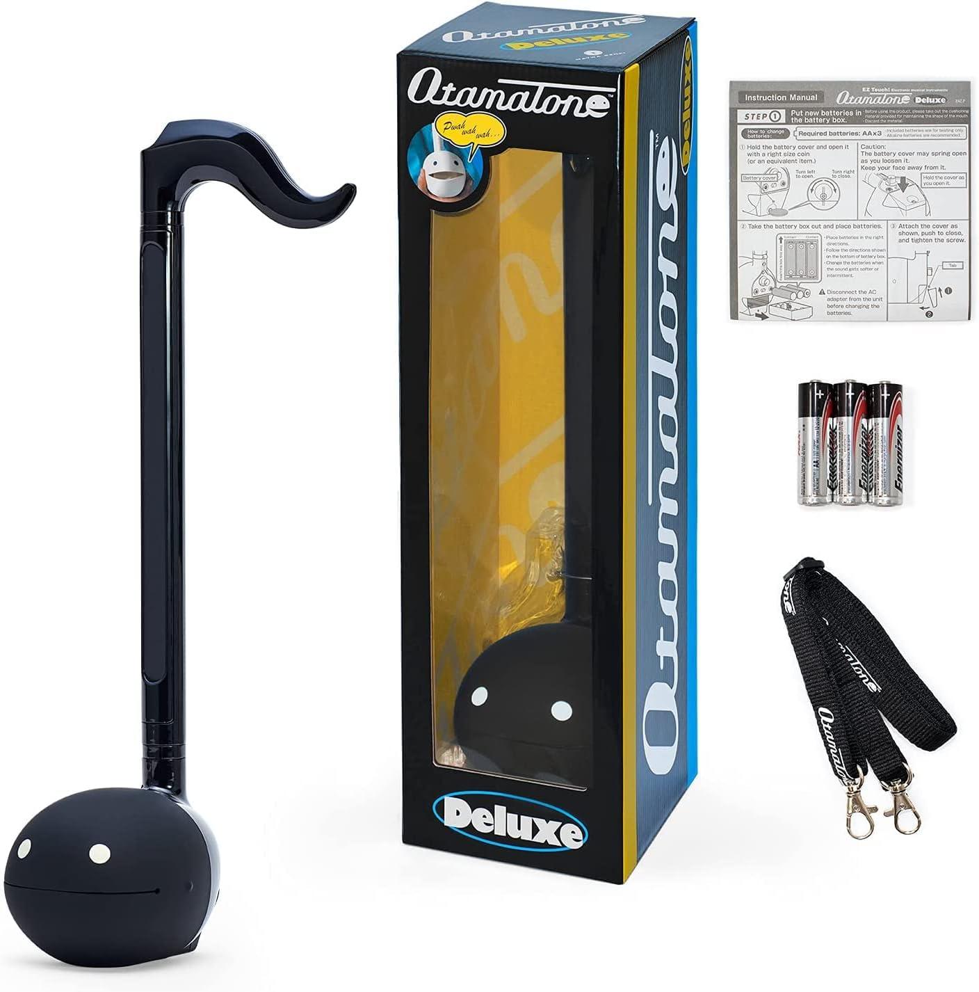 image:imageOtamatone Deluxe English Manual Electronic Musical Instrument Synthesizer from Japan by CubeMaywa Denki WhiteDeluxe Black