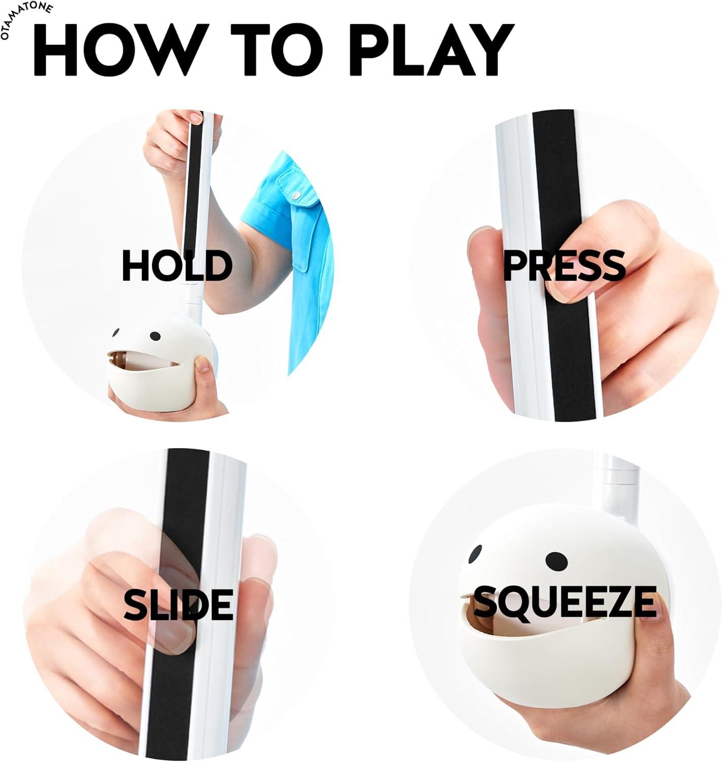 image:imageOtamatone Deluxe English Manual Electronic Musical Instrument Synthesizer from Japan by CubeMaywa Denki WhiteDeluxe English White