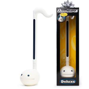 Otamatone Deluxe [English Manual] Electronic Musical Instrument Synthesizer from Japan by Cube/Maywa Denki, White(Deluxe English White)