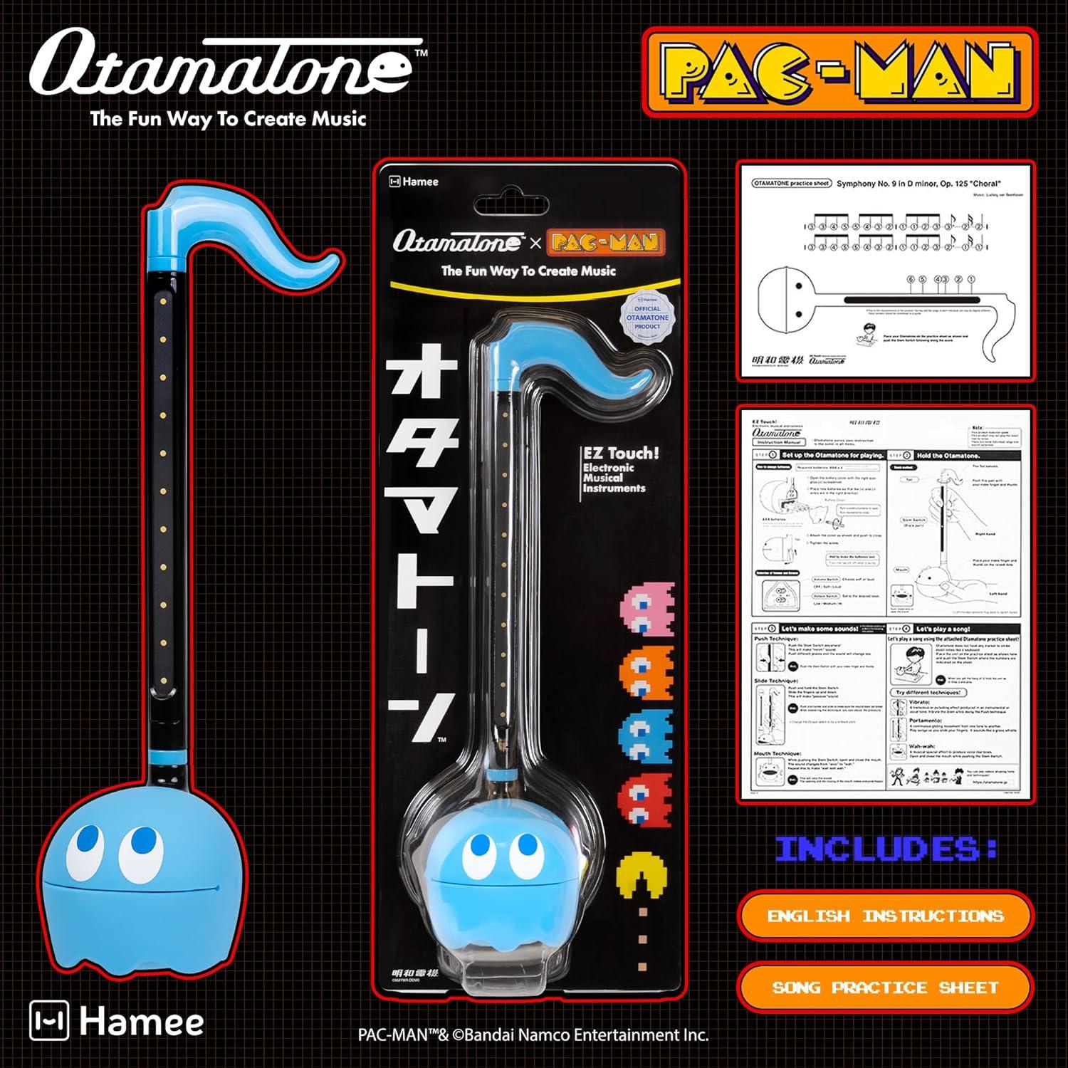 image:imageOtamatone PACMan Electronic Portable Music Instrument Synthesizer Toy from Japan by Maywa Denki Officially Licensed English Instructions InkyInky