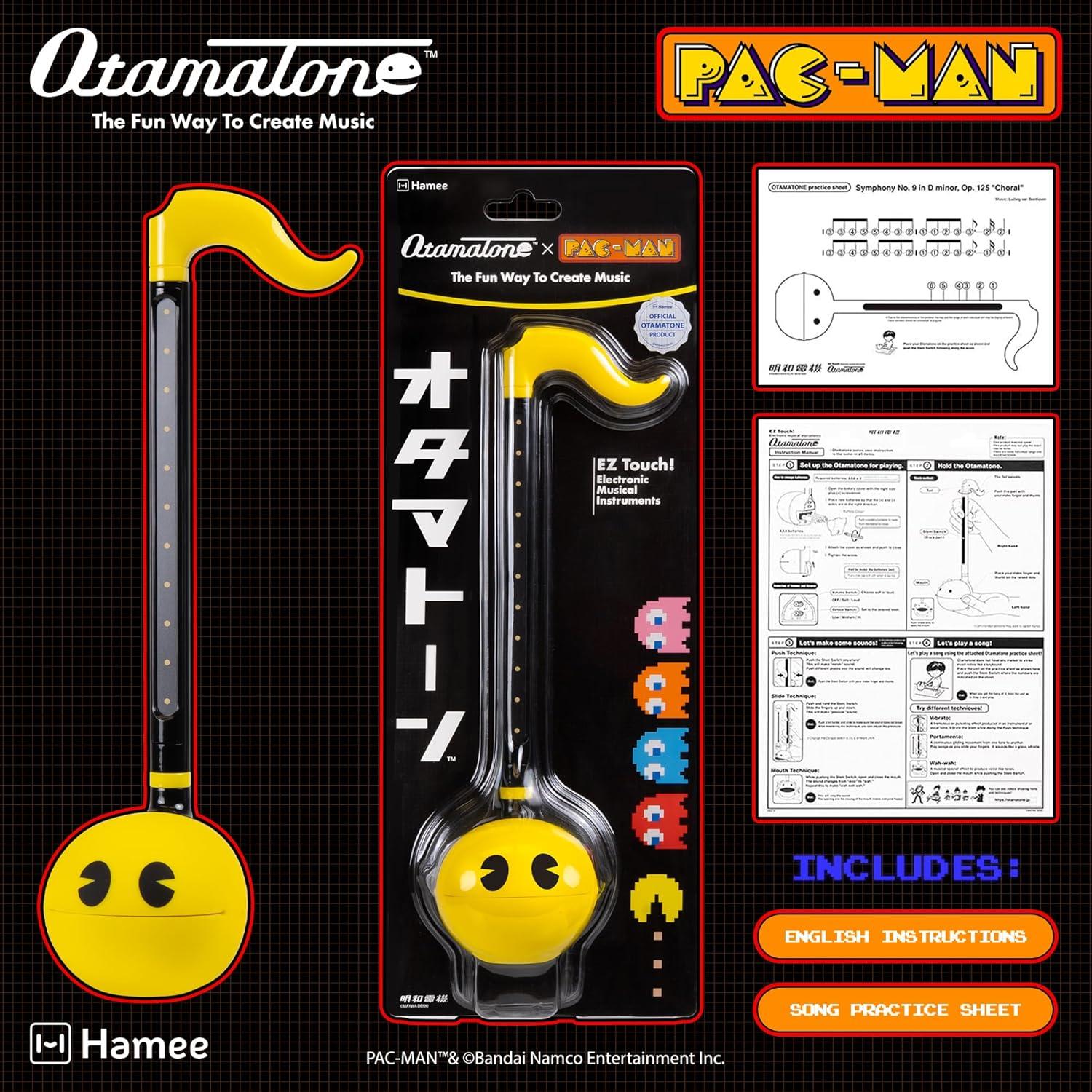 image:imageOtamatone PACMan Electronic Portable Music Instrument Synthesizer Toy from Japan by Maywa Denki Officially Licensed English Instructions InkyPacman