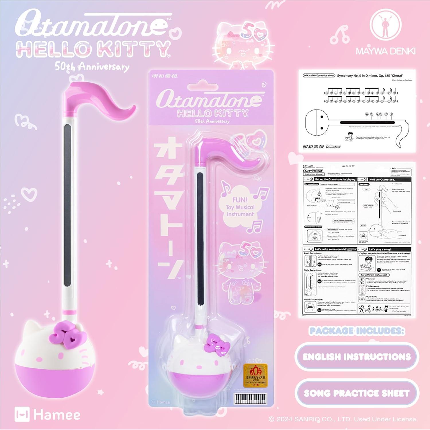 image:imageOtamatone Special Edition Sanrio Hello Kitty 50th Anniversary Electronic Portable Music Instrument Synthesizer Toy from Japan Limited Edition English Instructions